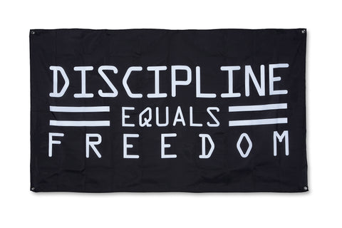 Discipline equals freedom flag