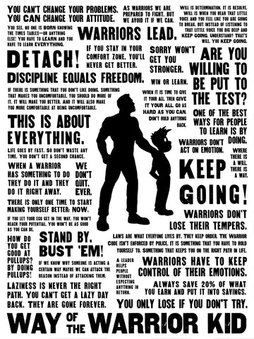 MOTIVATOR Warrior Kid Poster 24 x 32"